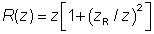 高斯光束公式